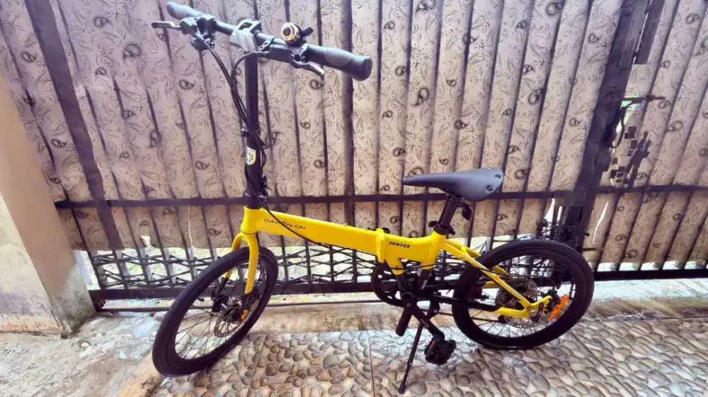 Sepeda lipat Dahon Ion Denver 10 Speed warna kuning