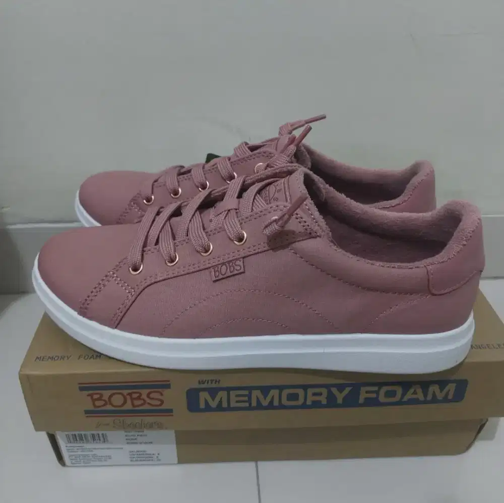 Original Sepatu Skechers Bobs D'vine Rose Memory Foam size 39