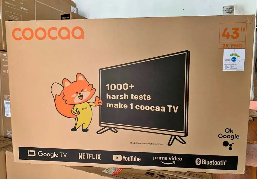 Coocaa google tv 43 inch baru