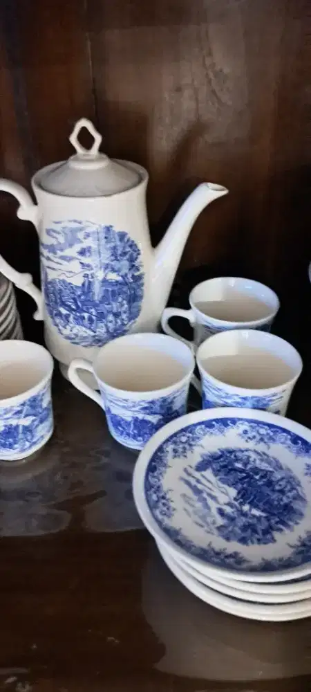 Set teko 4 gelas cangkir lengkap