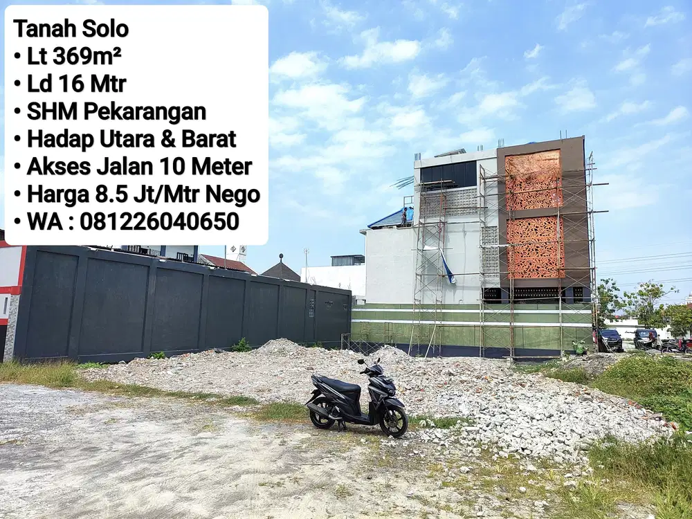 Jual Tanah Bagus Untuk Hunian Atau KOS Area Kampus UMS, Dekat Manahan
