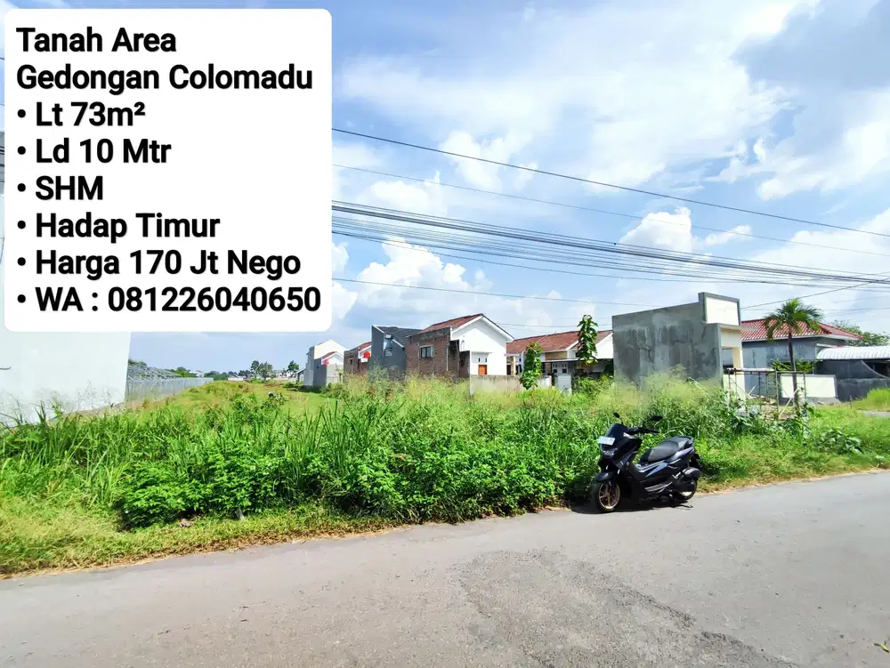 Jual Tanah Kavling Area Gedongan Colomadu Tanah Kavling No 3 Dr Depan