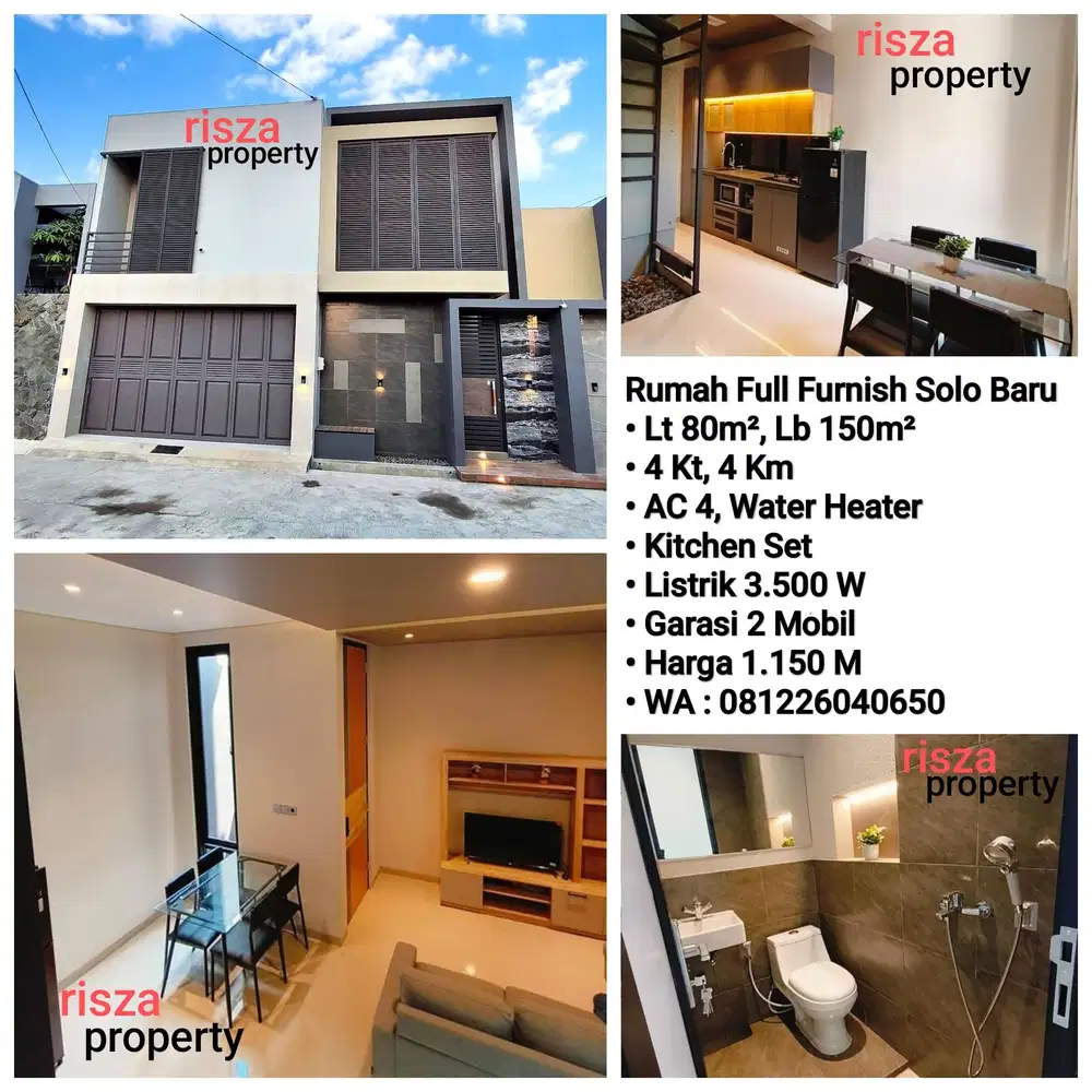 Jual Rumah Full Furnish Area Solo Baru Dekat Dr.Oen, The Park, Pakuwon