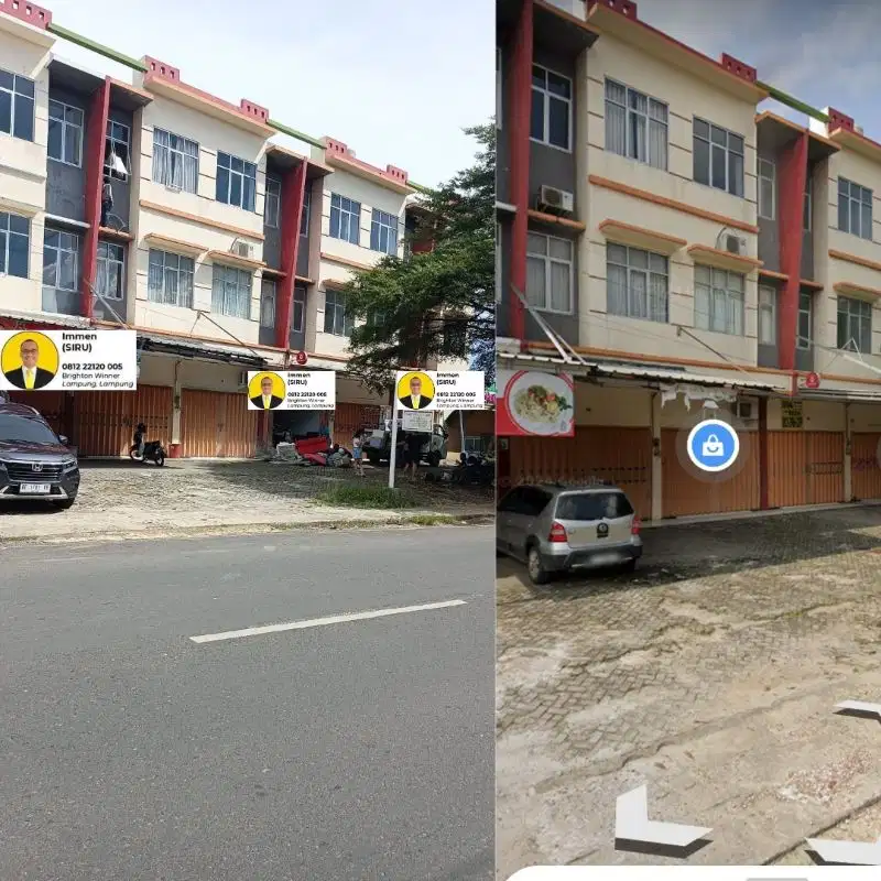 Ruko 2 Unit Gandeng Dijual Di Kedamaian Bandar Lampung 
