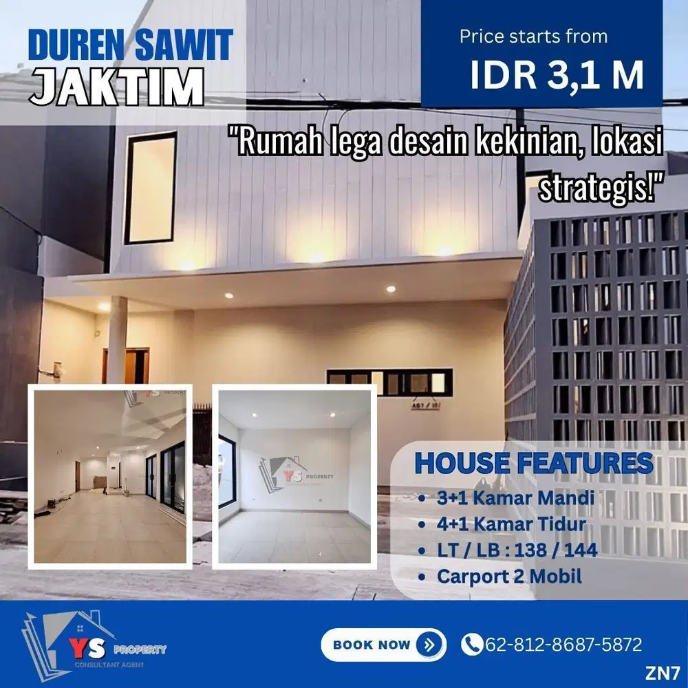 Miliki Rumah Scandinavian Mewah Dekat Jalan Raya Utama ZN7