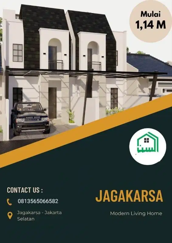 Rumah 2 lantai mewah Cipedak Jagakarsa Jakarta Selatan. Akses mudah