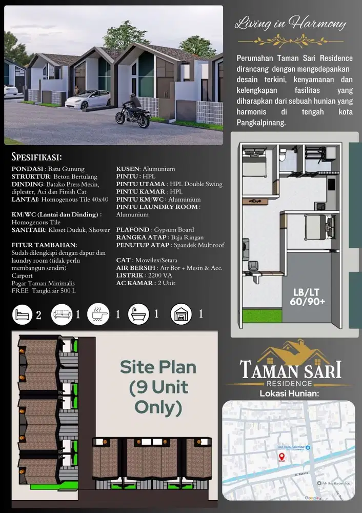 TOWNHOUSE MEWAH DITENGAH KOTA MURAH