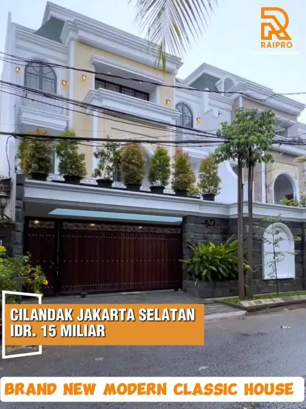 Rumah Baru 3 Lantai Plus Kolam Renang Dalam Komplek Cilandak Jak-Sel