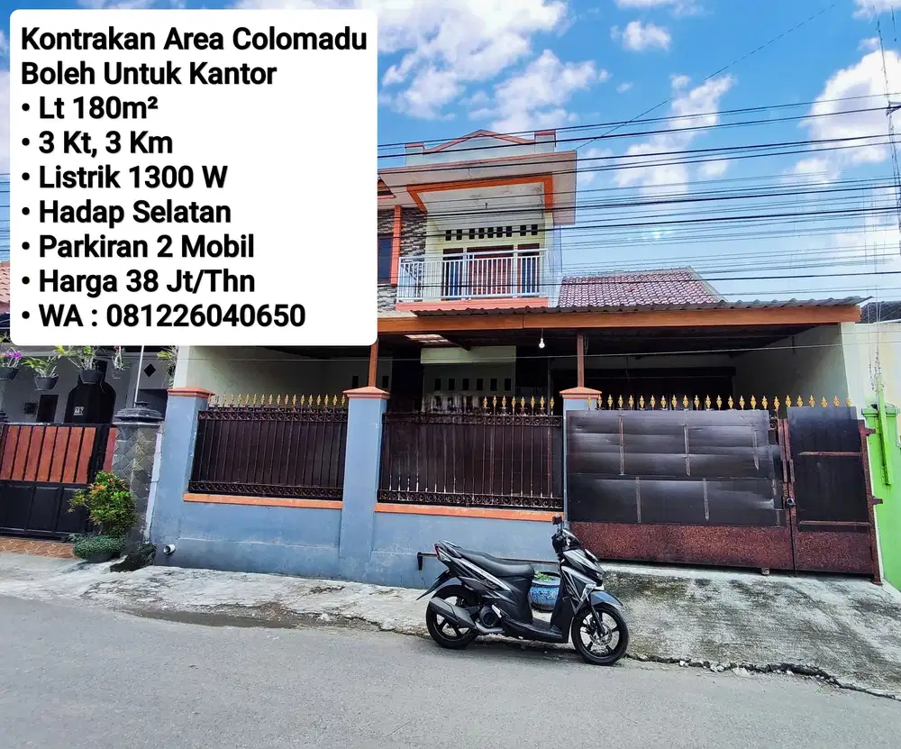Kontrakan Area Colomadu, Boleh Untuk Kantor