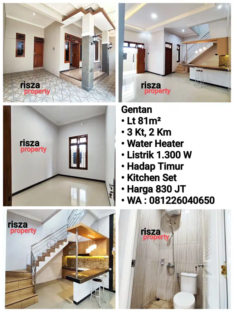 Jual Rumah Second Siap Pakai Area Perum Gentan,Dekat Laweyan,Purwosari