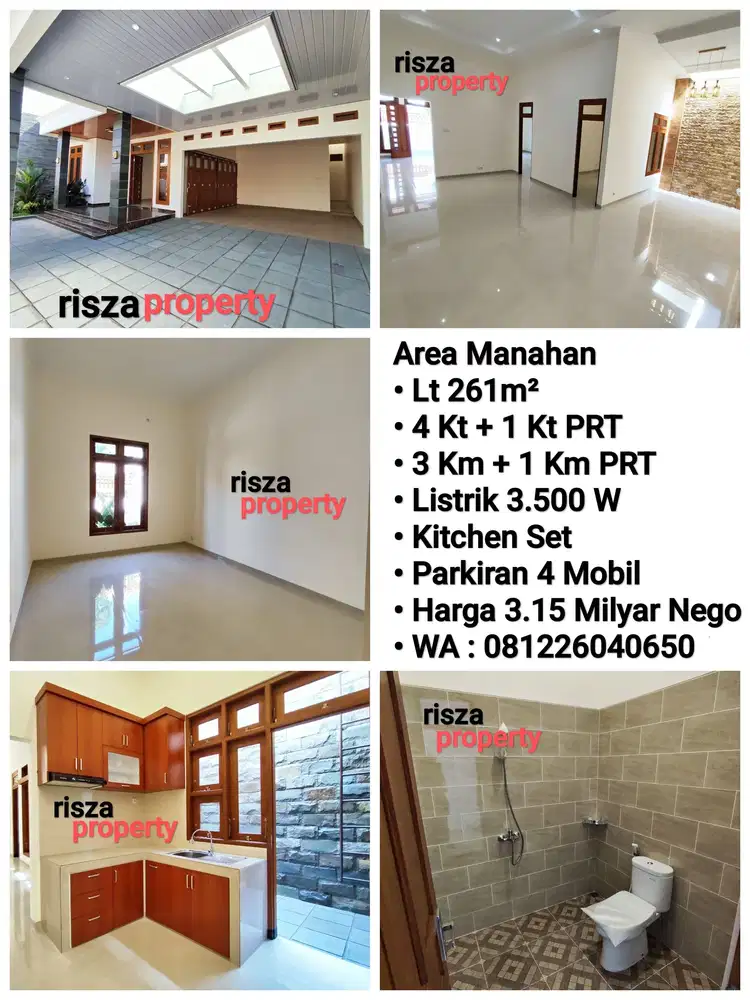 Jual Rumah Baru Mewah Siap Pakai Area Manahan Solo Kota