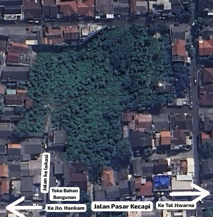 Di jual Tanah di Jalan Kecapi Jatirahayu Pondok Melati Kota Bekasi