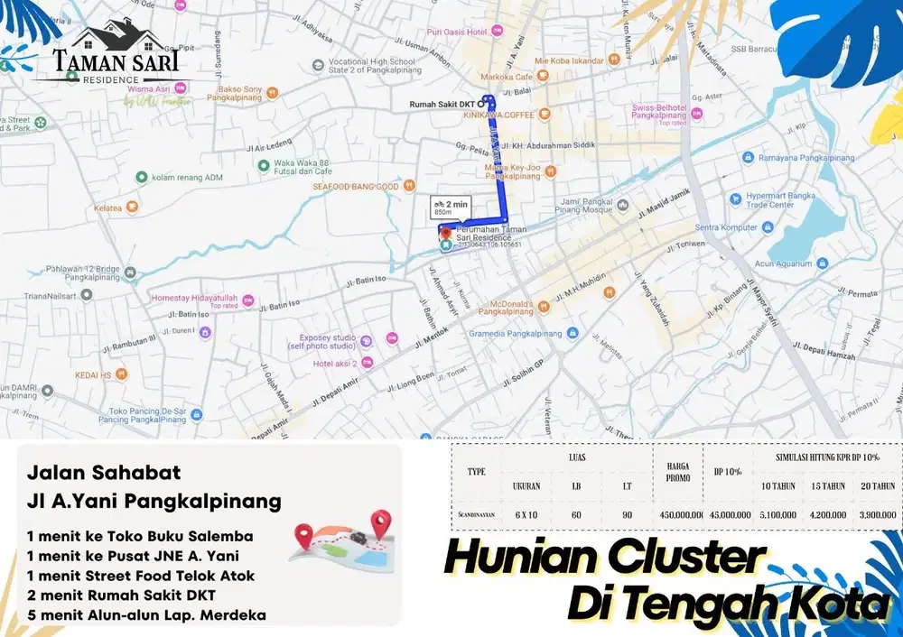 CLUSTER DITENGAH KOTA PANGKALPINANG GASS