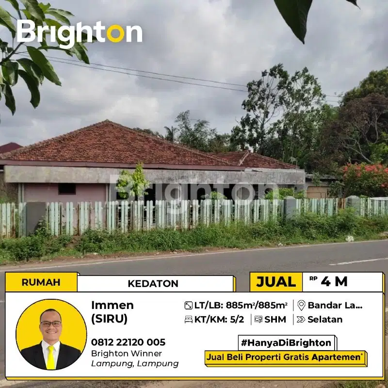 Rumah Dijual Di Jl Pagar Alam PU Kedaton Bandar Lampung