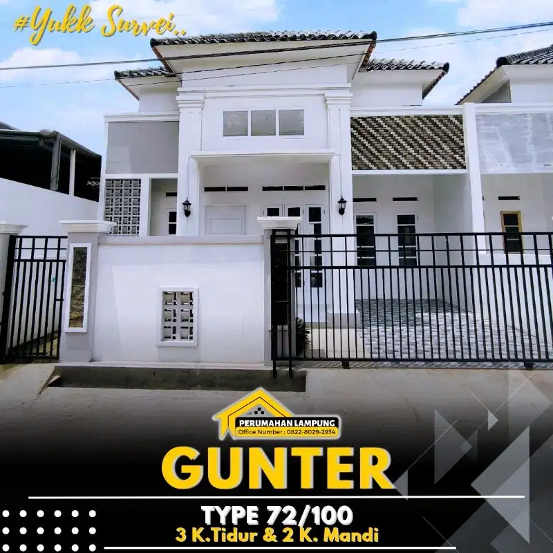 Rumah Siap Huni Tengah Kota Bandar Lampung