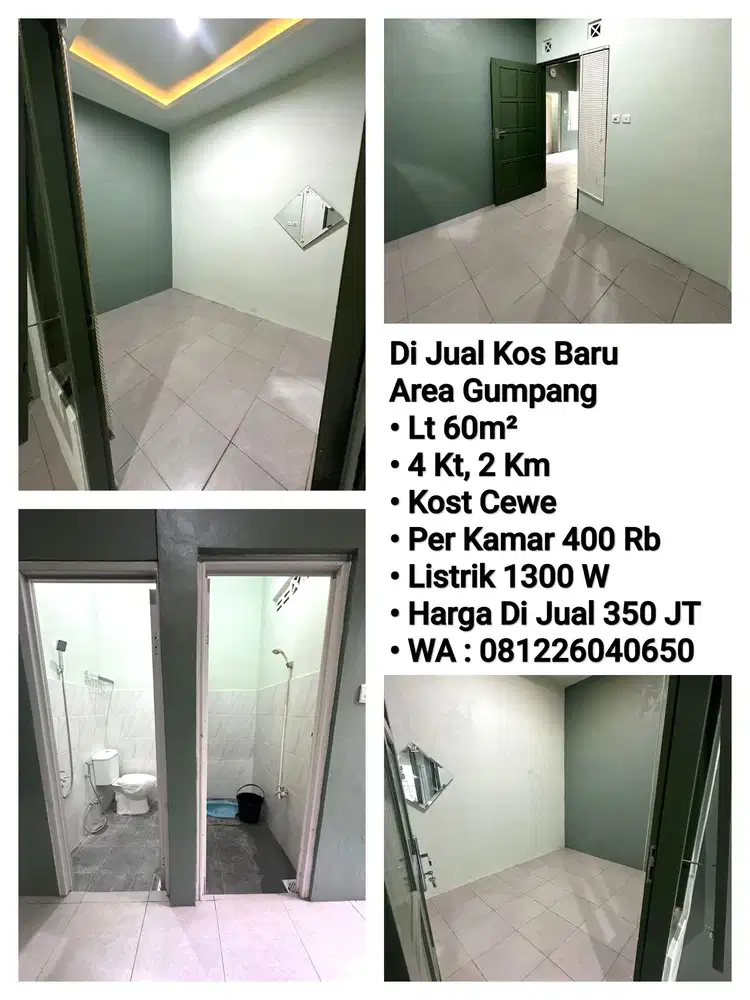Jual Rumah 4 Kamar Area Gumpang Kartasura, Dekat Gentan, Laweyan