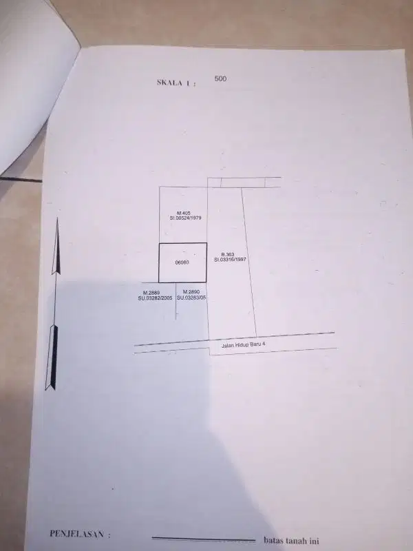 Tanah dijual di  area Kebayoran Baru