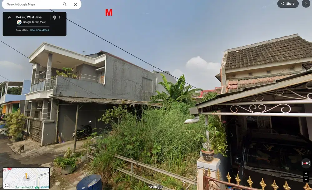 tanah dekat taman kodon zamrud 60 m