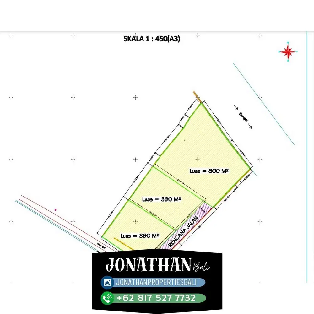 Dijual Tanah Dekat Pantai Nyanyi – Bali - Lsan