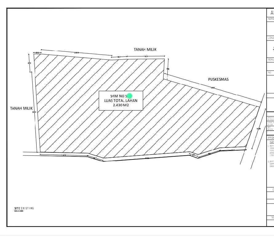 Gudang Seharga Tanah di Jalan Utama Tumbak Bayuh Canggu Bali