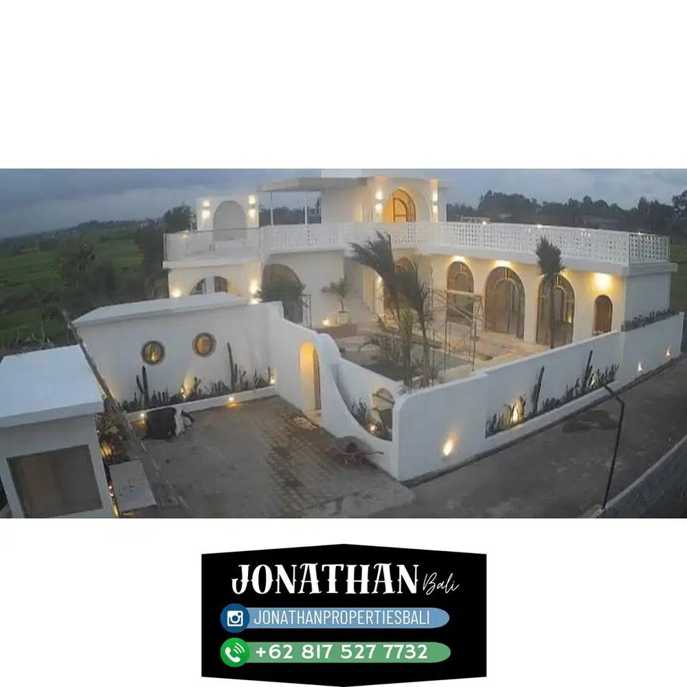 Dijual Modern Villa dengan Pemandangan Sunset dan Sawah - VSKHE