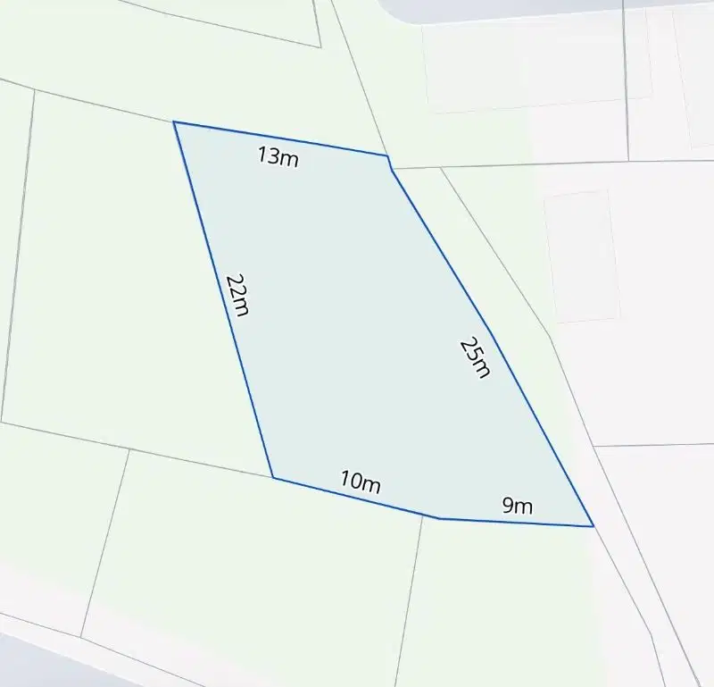 Tanah kontur datar view hamparan sawah di Kerobokan
