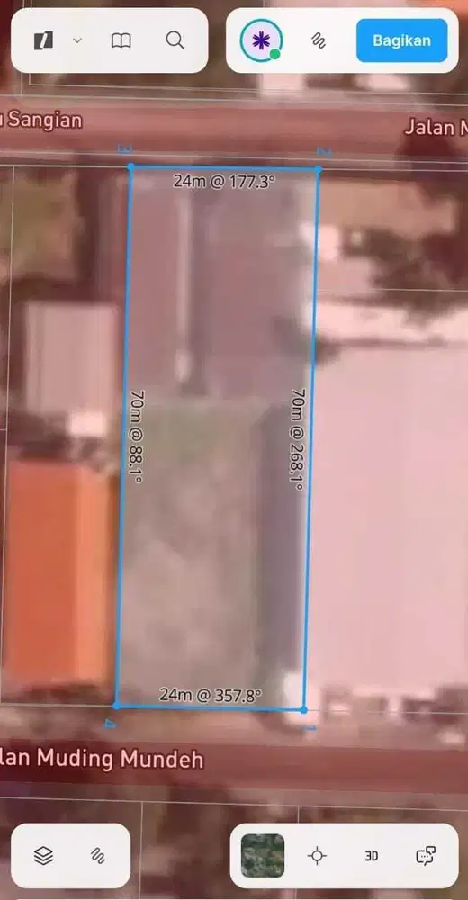 Tanah Komersial Lokasi Strategis di Jalan Utama Kerobokan Bali