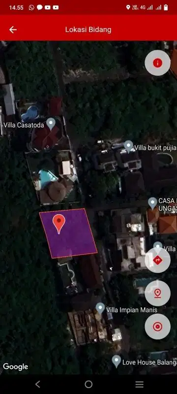 Tanah Dijual di Jimbaran Bali Lingkungan Villa Pemandangan Laut