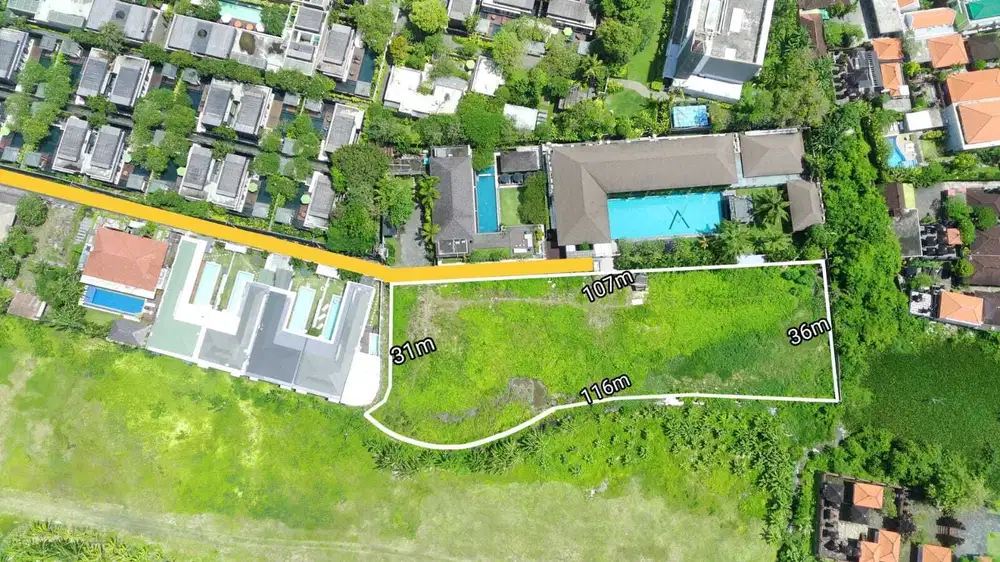 Tanah View Laut Super Langka 170m ke Pantai Seminyak