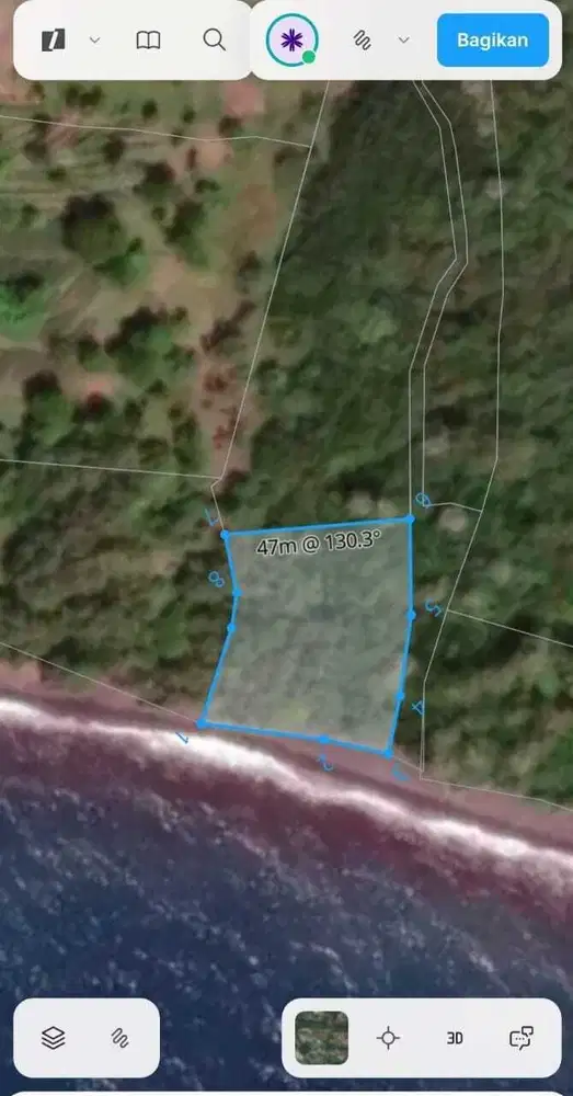 Tanah Los Pantai Tulamben Karangasem Cocok Villa Investasi