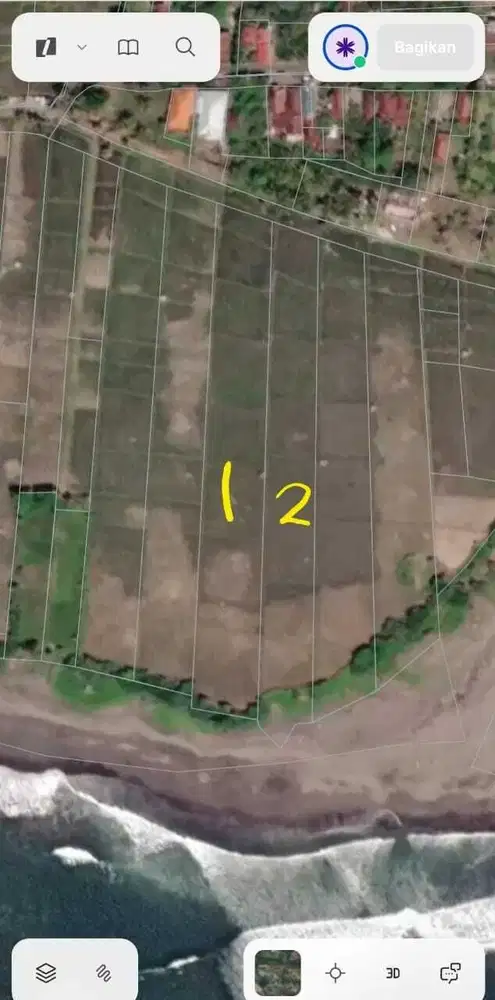 Tanah Los Pantai Medewi Bali 13 Ha Cocok Resort Villa