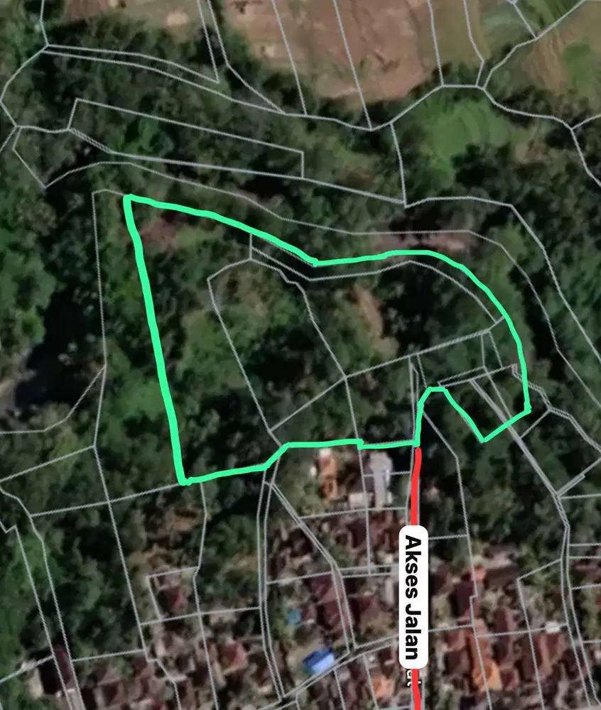 Tanah 1 Hektar View Sawah & Sungai Strategis di Cempaka Tabanan