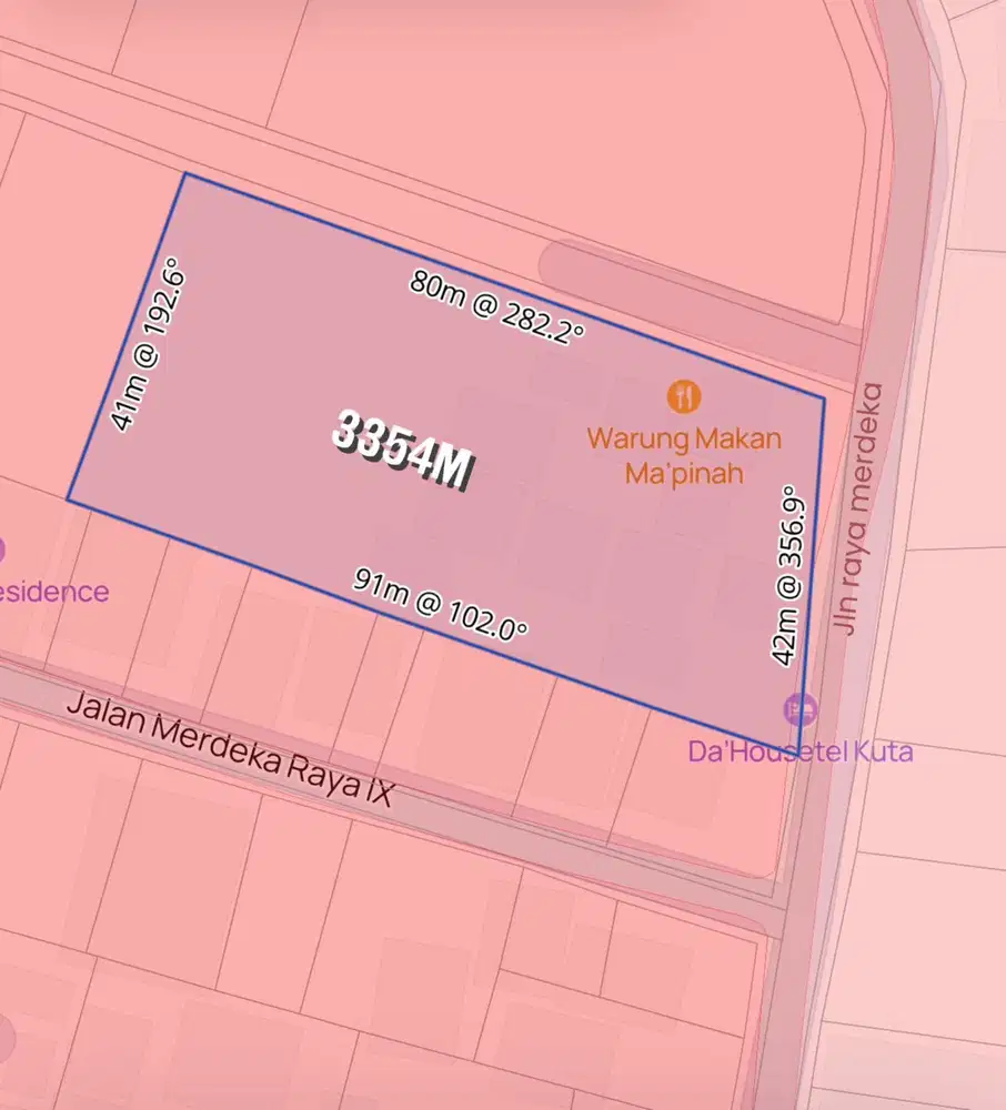 Tanah Komersil Strategis di Sunset Road Kuta Bali