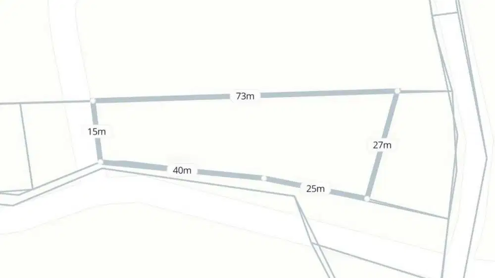 Tanah view laut dari ketinggian 5 meter, 900 meter ke pantai melasti