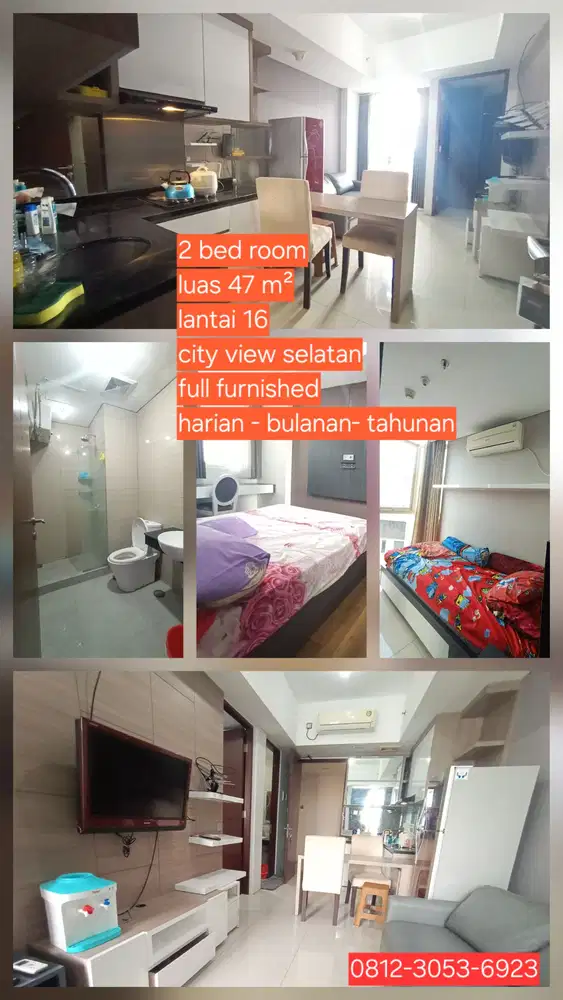 Sewa apartemen the Linden Marvell City 2 br di Surabaya pusat