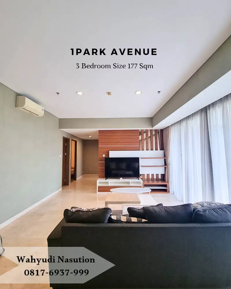 Dijual 1Park Avenue Gandaria Spesial Unit 3 Bedroom