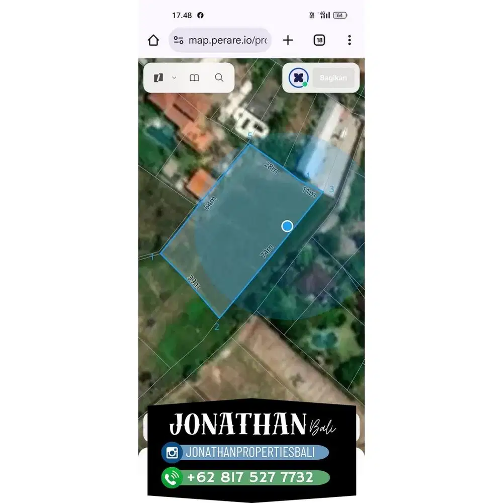 Dijual Tanah Kosong – Lokasi Pasut, Tabanan - LSKNI