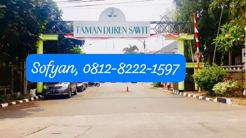 Tanah siap bangun di jual di Taman Duren Sawit Jakarta Timur
