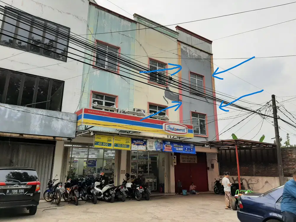 Jl Raya Bogor Cilodong Depok Ruko3.5 Lt 9x4 meterStrategis Dijual LT80