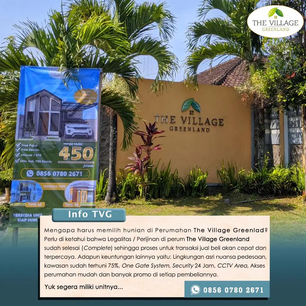 RUMAH DENGAN LINGKUNGAN NUANSA ASRI PEDESAAN DI BLIMBING KOTA MALANG