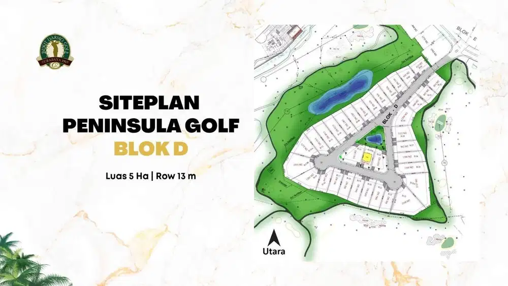 KAVLING BUKIT DARMO GOLF CLUSTER PENINSULA BLOK D