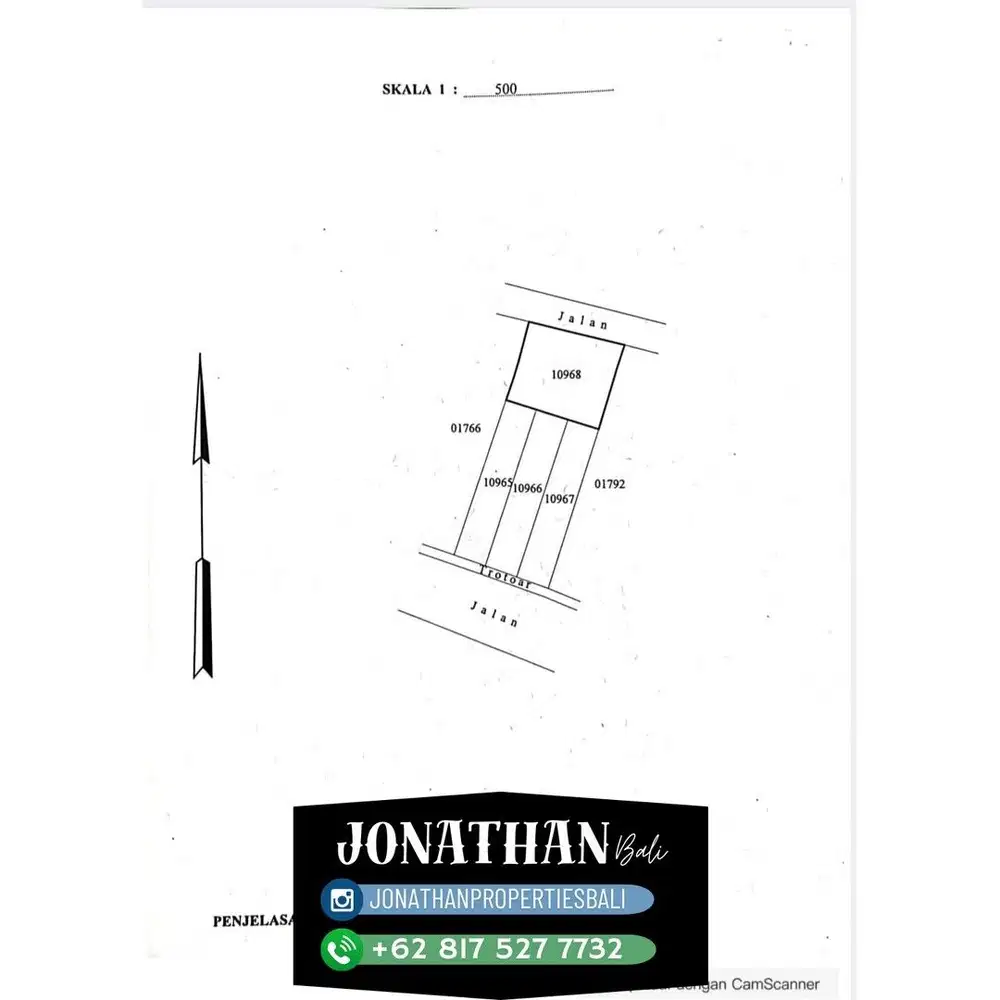Dijual tanah komersil lokasi canggu - LSKT