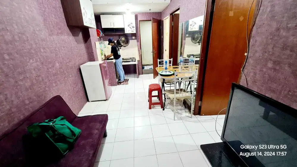 APARTEMEN 2BR CITY PARK CENGKARENG PIK TAMAN PALEM FURNISED TAHUNAN BU