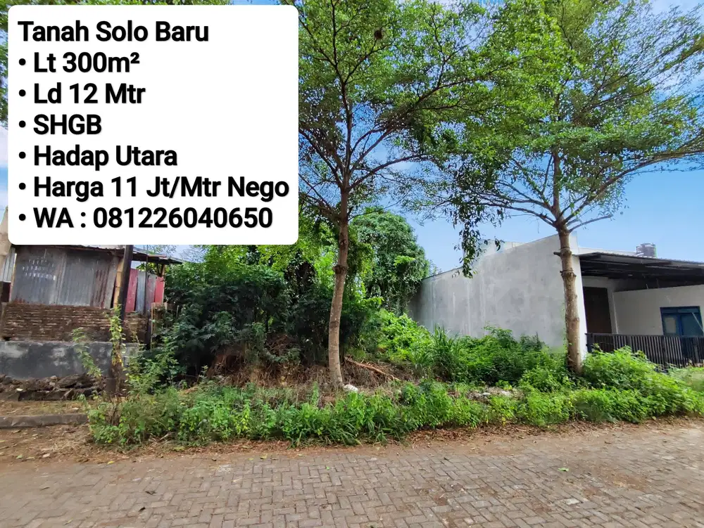 Jual Tanah Area Solo Baru Area Premium, Dekat The Park, Pakuwon