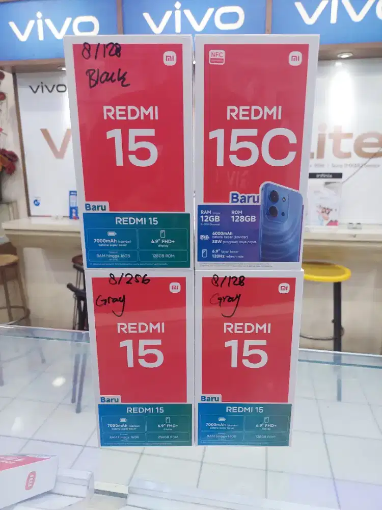 XIAOMI REDMI 15 8/256GB BATERAI 7000 MAH