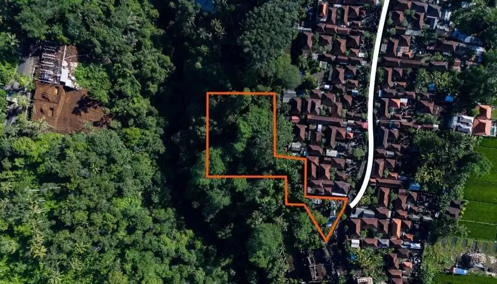 Tanah Los Tebing Sungai View Jungle Ubud