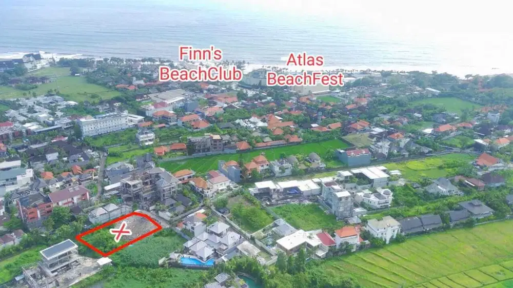 Tanah Strategis 2 Menit ke Pantai Berawa Canggu Bali