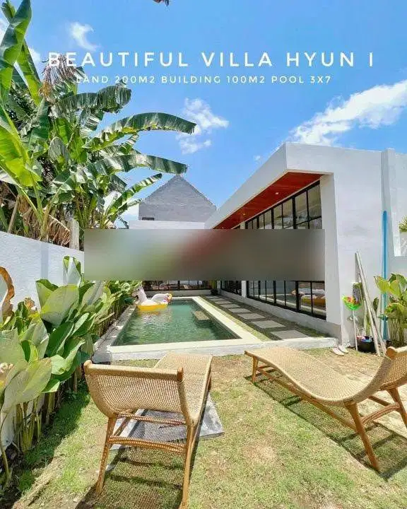 Villa baru 2 kamar tidur, 13 menit ke pantai Canggu