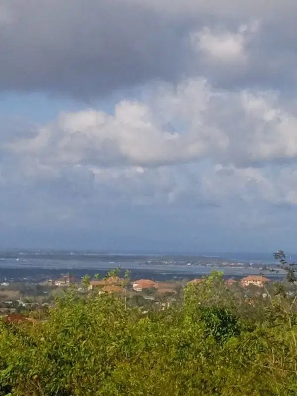 Tanah datar view laut di Jimbaran, Akses jalan 6 meter