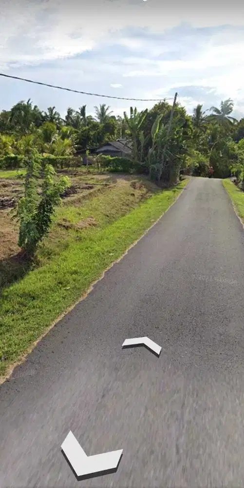 Tanah view hamparan sawah, akses jalan 7 meter aspal